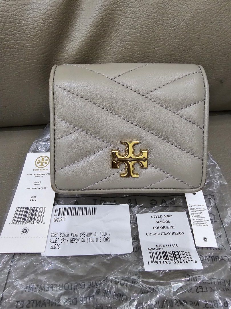 Bifold Wallet Tory Burch Kira Mini Wallet TB Kira Chevron Bi-Fold