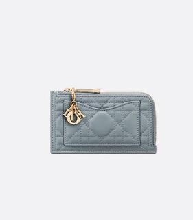 Lady Dior Cosmos Zipped Card Holder
