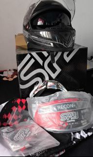 Lightly Used Spyder Recon+ Carbon Fiber  Helmet