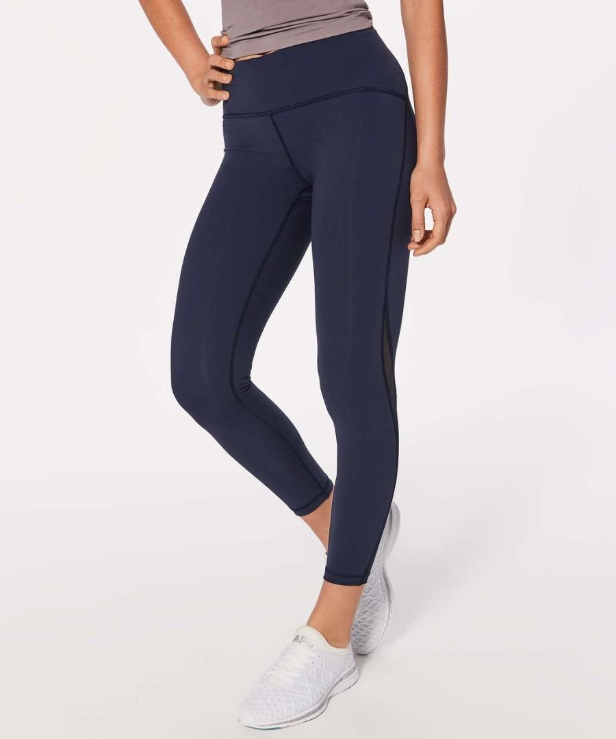 Lululemon Train Times High Rise 7 8 Pant 24 Asia Fit in True Navy Women s Fashion Activewear on Carousell