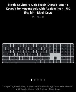 Magic Keyboard with Touch ID and Numeric Keypad for Mac models with Apple silicon - US English - Black Keys