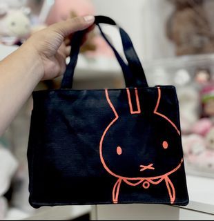 Miffy Tote bag | authentic, very cute and handy, ( lotion 330ml as your size reference, miffy plush not included)
