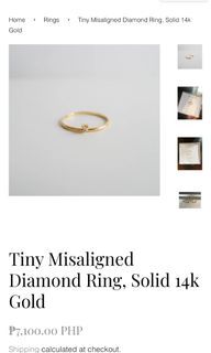 Modern Myth Gold ring, minimalist ring, stack ring