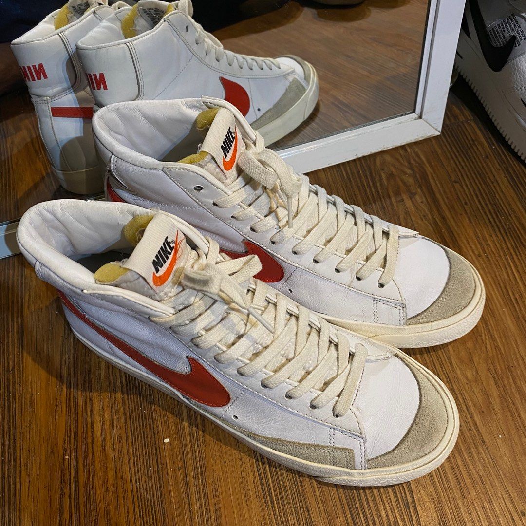 Nike Blazer Mid 77 Vintage white red Original casual murah not dunk low pro panda air