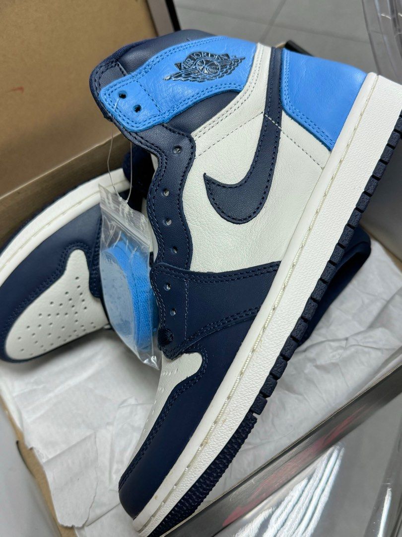 Nike Jordan 1 High Obsedian OG (Category: Sneakers) located in Pasig City. Submitted by den111 (Listing ID 1304306904, Image 2). Description: For Sale Only Nike Jordan 1 High Obsedian OG Size: 8 Brandnew With original receipt.