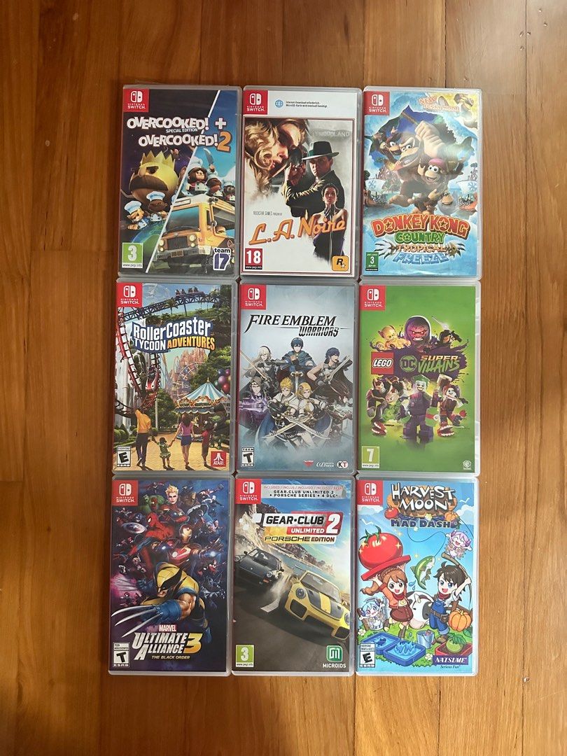 Nintendo Switch game Overcooked noire Donkey Kong