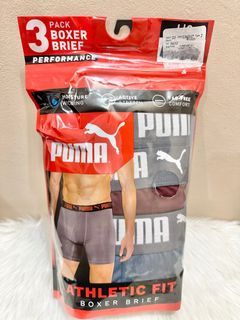 Original Puma 3 Pack Athletic Fit Boxer Brief Performance in size Large