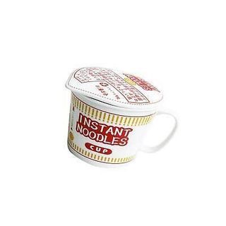 Porcelain Instant Noodle Bowl (Red)