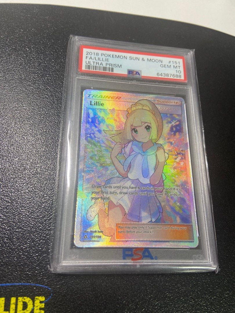 PSA 10 Lillie 151/156 Full Art Ultra Prism Sun & Moon 2018 Pokémon