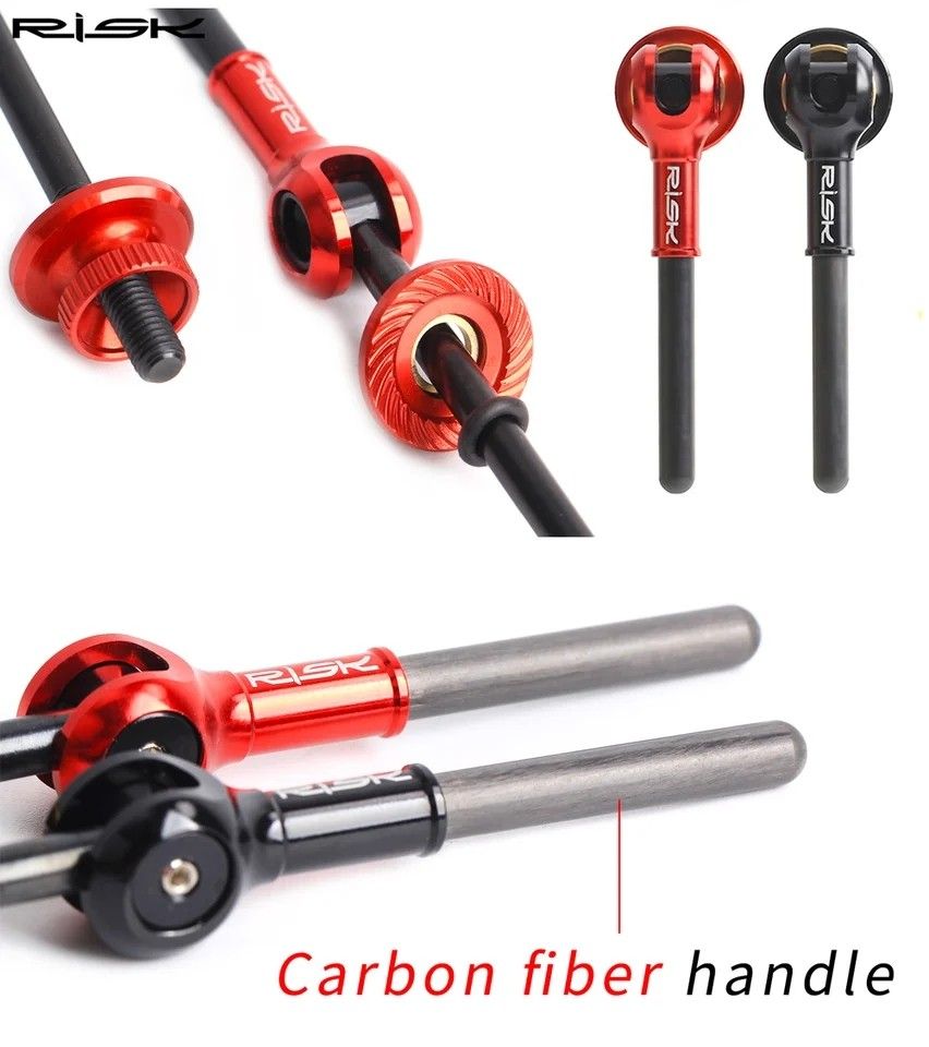 Risk Skewer Bicycle QR Titanium Skewer MTB Road bike Ultralight Ti-Axis Carbon Fiber (Category: Parts & Accessories) located in Singapore. Submitted by bikesbeyond (Listing ID 1304313996, Image 3). Description: Brand New Stock FOR CLEARING Send us inquiry.