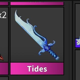 Roblox Mm2 Murder Mystery 2 Tides Weapon Knife Blue