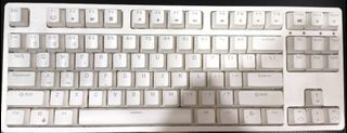 Royal Kludge RK87 Tri-Mode RGB 87 Keys Hot Swappable Mechanical Keyboard White (Blue Switch)