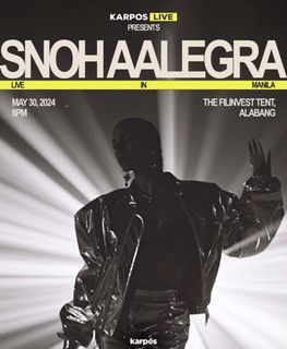 RUSH‼️ 2x GA Regular - Snoh Aalegra Live in Manila!
