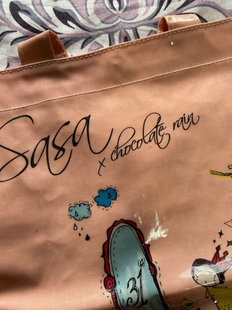 chocolate rain tote bag Sasa x Chocolate Rain Bag, Women's Fashion, Bags & Wallets, Tote Bags on  Carousell