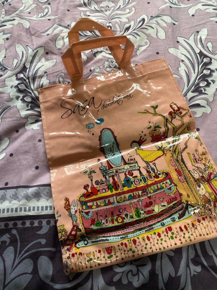 chocolate rain tote bag Sasa x Chocolate Rain Bag, Women's Fashion, Bags & Wallets, Tote Bags on  Carousell