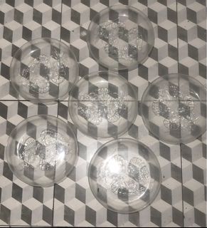 Set of Vintage Embossed Collectible Glass Plates