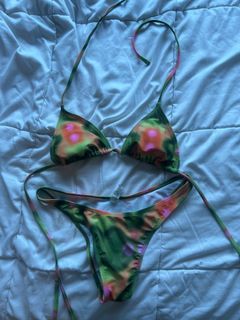 SHEIN COLORFUL TWO PIECE SWIMSUIT