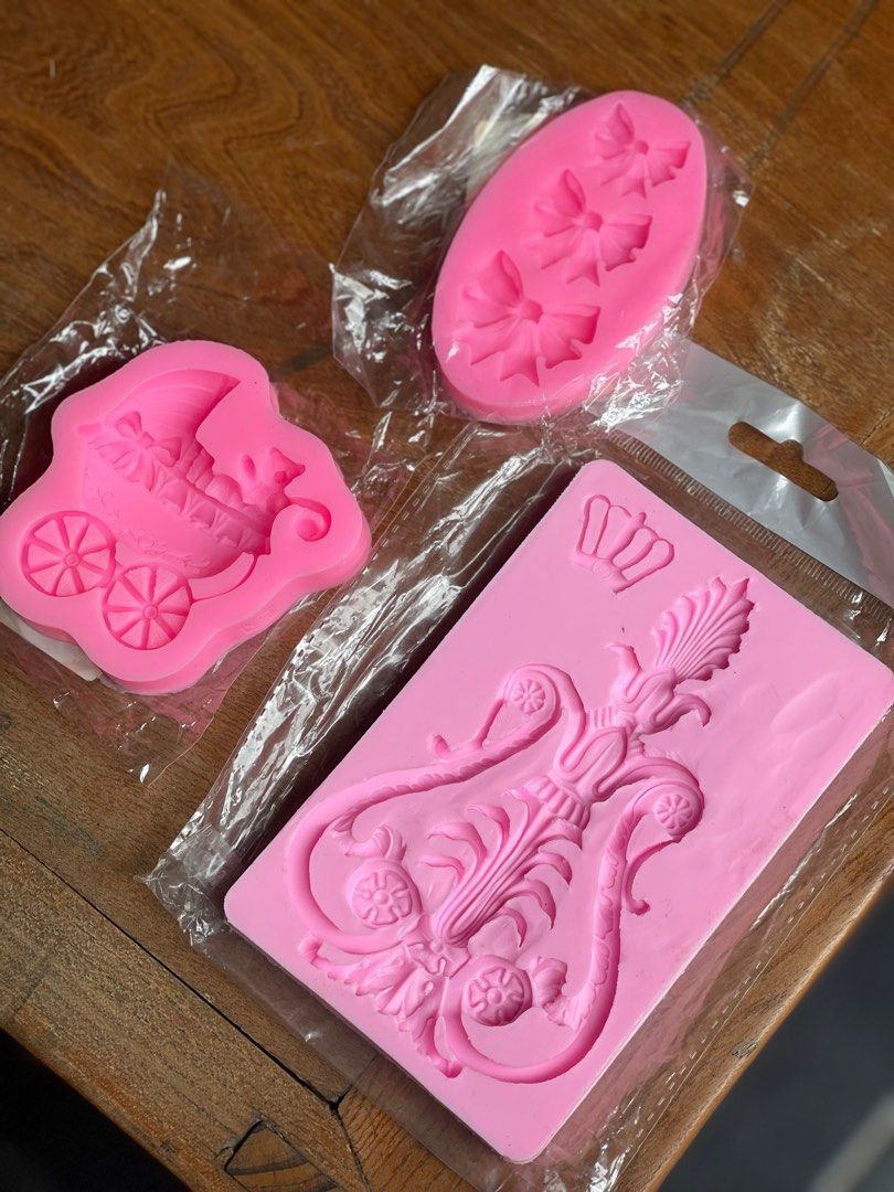 Silicone Baking Mould / Mold (Category: Bakeware) located in Pasay City. Submitted by theclutterfree (Listing ID 1304365419, Image 2). Description: 530/pc All Brand new unused I have 2 pcs baby carriage 3pcs Alhambra design 1 ribbon RFS Decluttering Payment/Shipping details at the last photo Please swipe left.