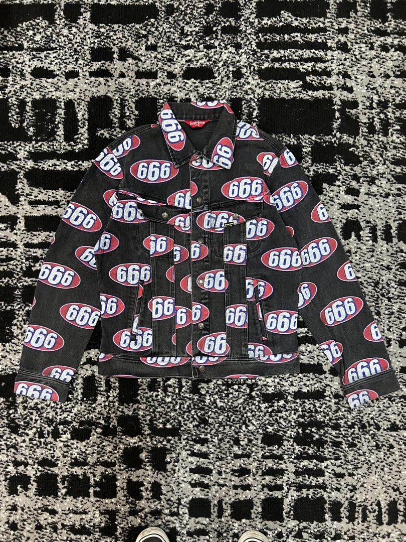 Supreme 666 denim jacket hot sale