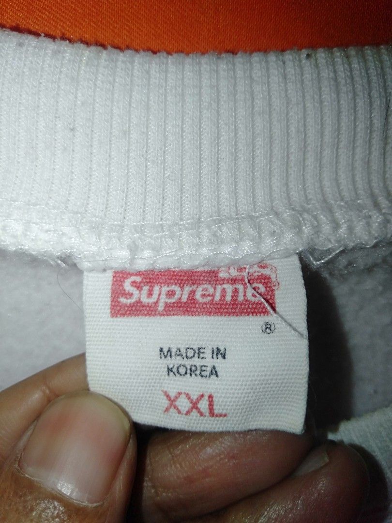Supreme sweater made in korea xl new arrivals