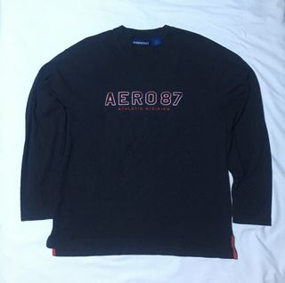 Thrifted - Aeropostale Aero 87 Athletic Division Embroidered Long Sleeve T-Shirt