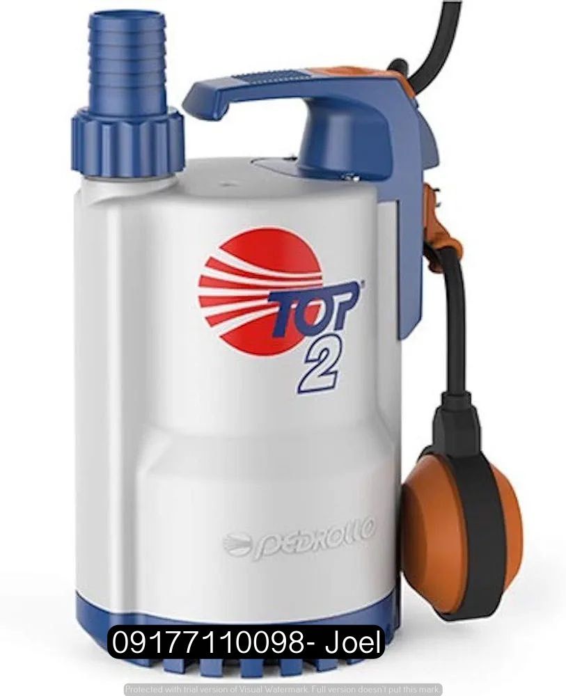 TOP DRAINAGE PUMPS FOR CLEAR WATER (Category: Construction Tools & Equipment) located in Manila. Submitted by joeyroque09 (Listing ID 1304329641, Image 2). Description: TOP DRAINAGE PUMPS FOR CLEAR WATER SPECS & PRICE Single-phase TOP 1 0.33hp = ₱10,500.00 TOP 2 0.50hp= ₱10,860.00 TOP 3 0.75hp= ₱12,720.00 TOP 4 1hp= ₱20,950.00 TOP 5 1.25hp= ₱21,980.00 .