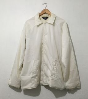 Trax Men's White Button down Jacket [lLarge]