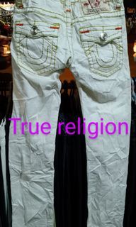 TRUE RELIGION CREAM WHITE PANTS