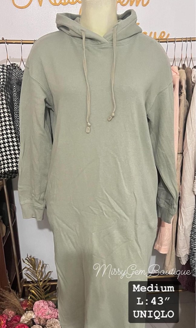 Uniqlo hoodie dress cheap