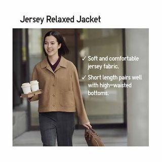 Uniqlo jersey relaxed jacket