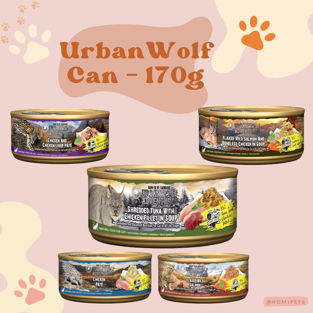 URBAN WOLF CANNED WET FOOD 170G