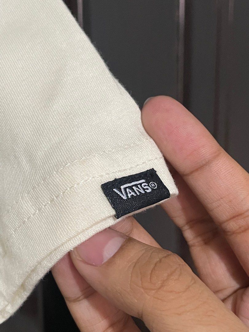 Vans off white tee (Category: Tshirts & Polo Shirts ) located in Dasmarinas. Submitted by matt.declutter (Listing ID 1304355954, Image 3). Description: 21 x 28.5 brand new .