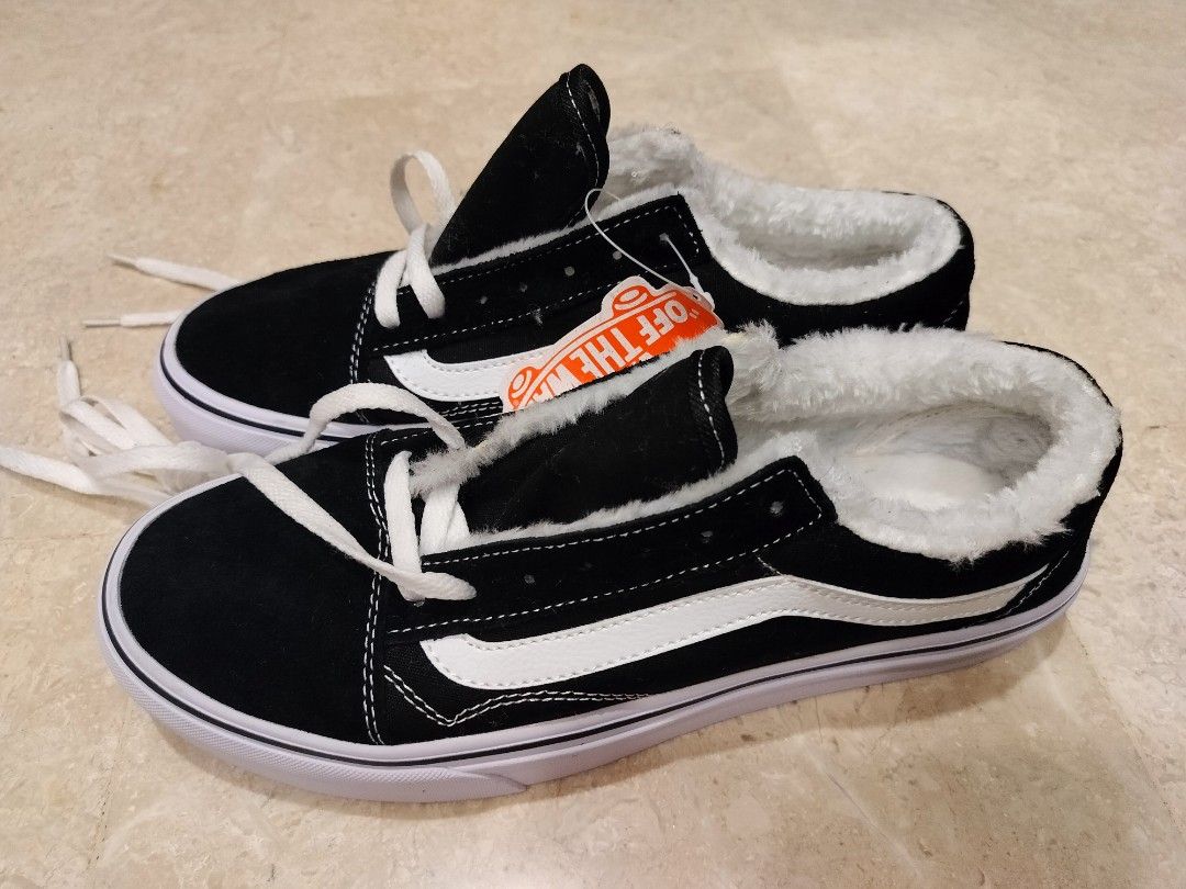 Fleece lined high top vans online