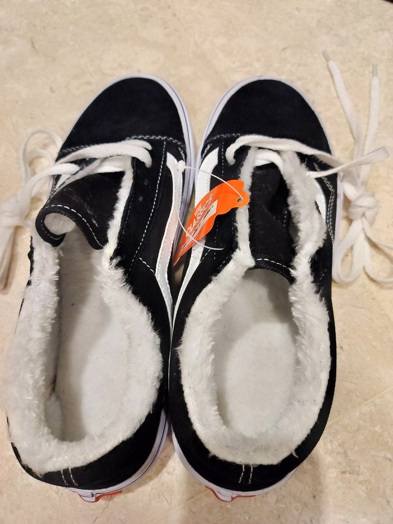Fleece lined vans womens online
