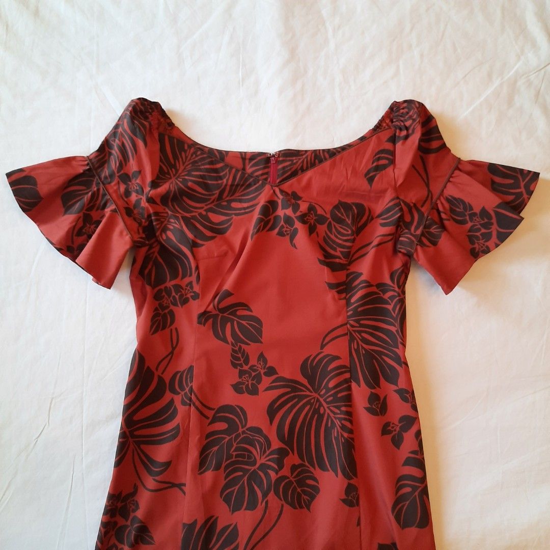 strapless open back dress Full Bloom Tropical Print Tank Hawaiian Aloha Dress in Black – Paradise  Clothing Co main image 1