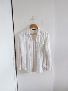 White Marks & Spencer's Cotton Work Shirt