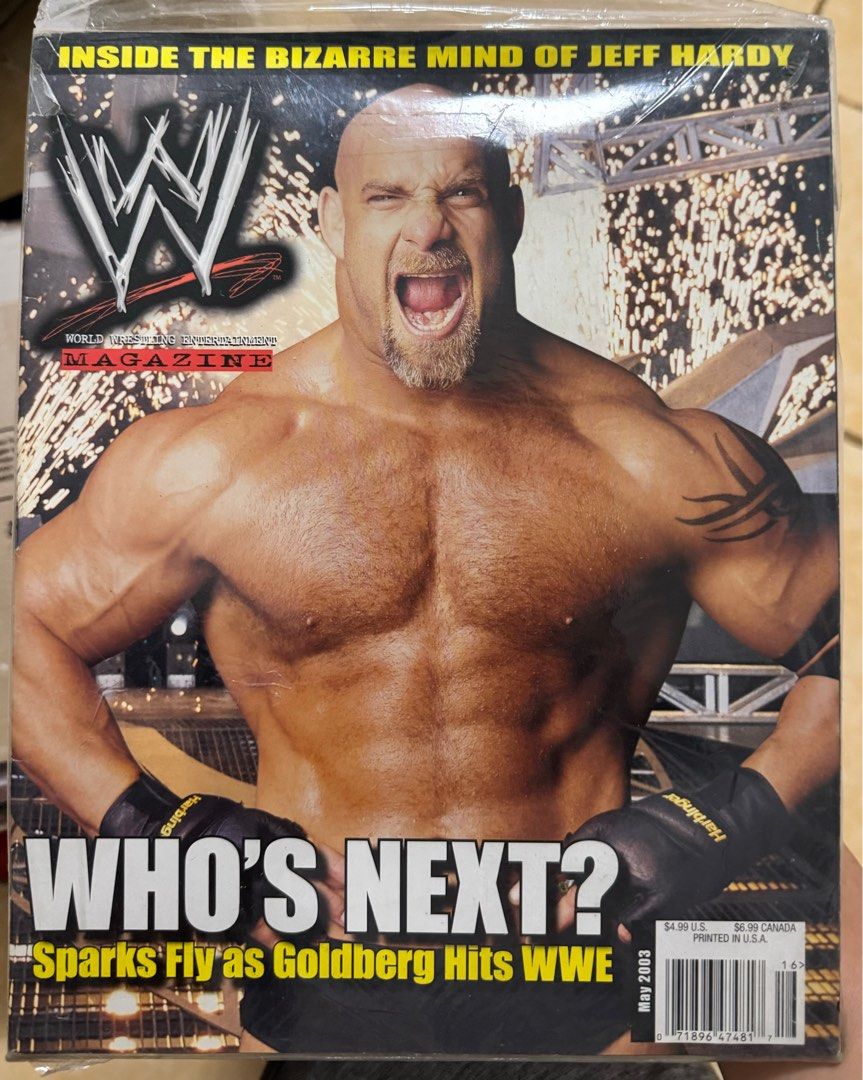 WWE Magazine May 2003 Goldberg (Category: Magazines) located in Quezon City. Submitted by thegame01 (Listing ID 1304435598, Image 1). Description: Selling my copy of WWE Magazine May 2003 (Goldberg on the cover and feature) for only P200. Shipping is preferred. Contact 09175649247 for more details..