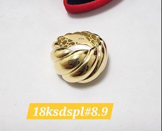18k Saudi Gold Chunky Ring
