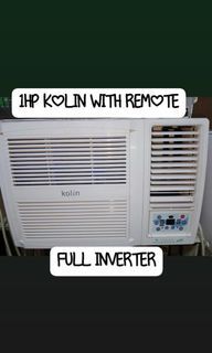 2NDHAND AIRCON 1HP KOLIN WITH REMOTE FULL INVERTER