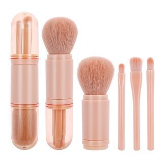 4in1 Makeup Brush Portable beauty tool makeup brush mini makeup brush Set Blush brush