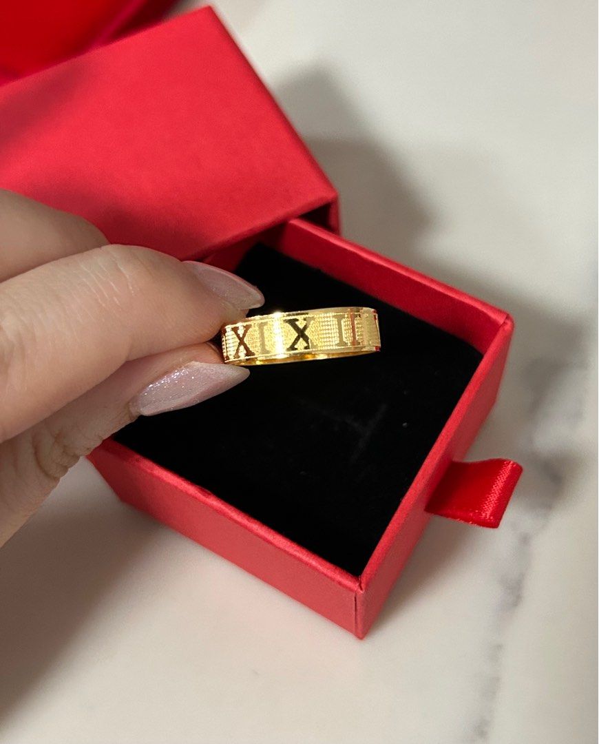 916 Gold Roman Ring Men US10