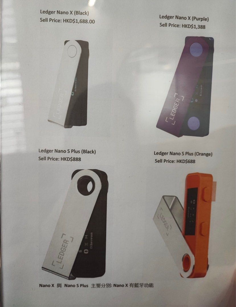 全新行貨Ledger Nano X (Black) Wallet 加密貨幣冷錢包, 汽車配件, 電子配件- Carousell