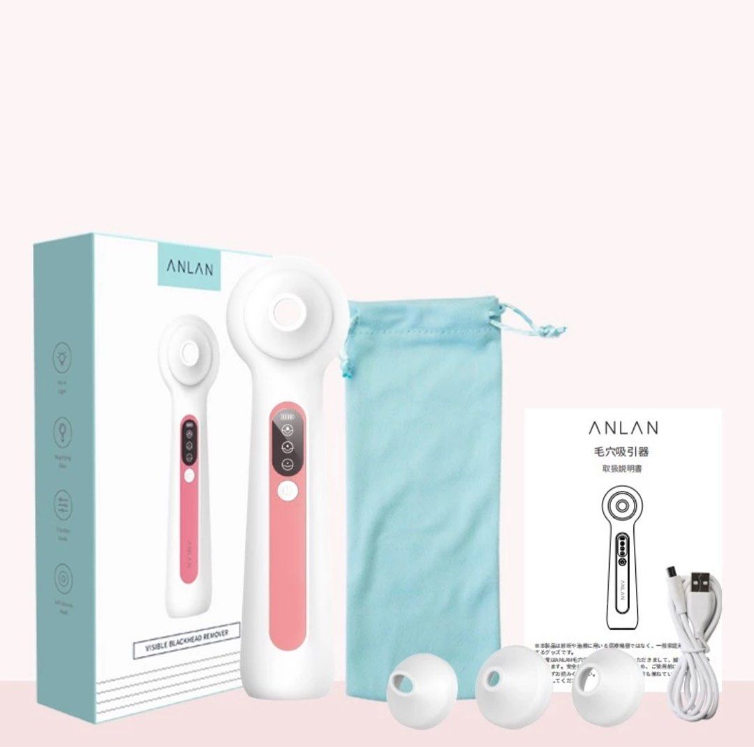 Anlan magnifier blackhead remover (Category: Face Care) located in Cavite. Submitted by c.moreno (Listing ID 1304510471, Image 2). Description: Anlan magnifier blackhead remover Inclusions: 🔘 Device 🔘Manual 🔘Charging Cable 🔘3 Nozzles 🔘Storage Pouch Please see photos for more details. Used twice lang. Hindi na nagagamit. Very effective kasi malakas suction niya. Nakakatanggal ng mga chismis sa ilong. Device and nozzles are sanitized! 👌 Origi