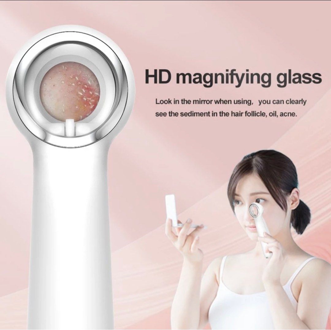 Anlan magnifier blackhead remover (Category: Face Care) located in Cavite. Submitted by c.moreno (Listing ID 1304510471, Image 3). Description: Anlan magnifier blackhead remover Inclusions: 🔘 Device 🔘Manual 🔘Charging Cable 🔘3 Nozzles 🔘Storage Pouch Please see photos for more details. Used twice lang. Hindi na nagagamit. Very effective kasi malakas suction niya. Nakakatanggal ng mga chismis sa ilong. Device and nozzles are sanitized! 👌 Origi