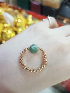 Authentic Jade us 10k gold ring