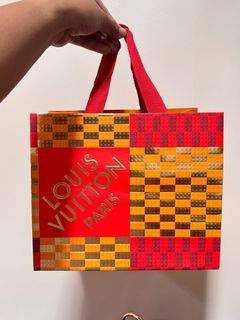 Authentic Louis Vuitton Paper Bag with Gift Tag & Ribbon