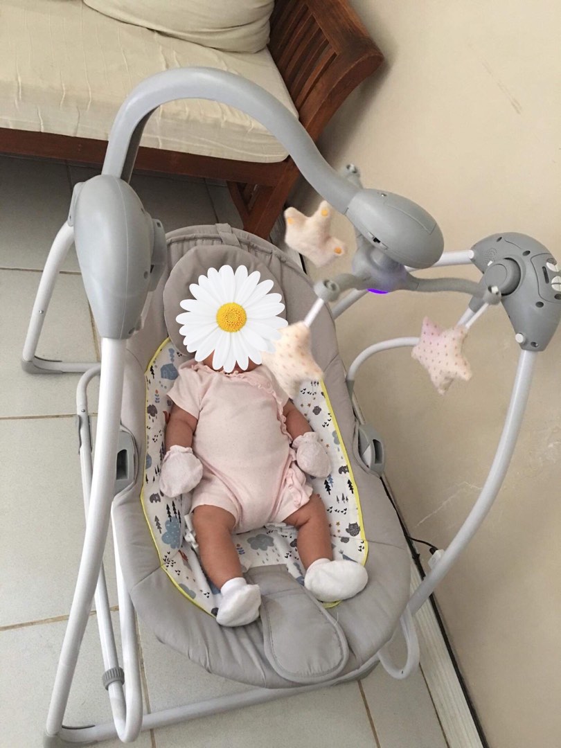 Automatic Swing Automatic swing with music, Babies & Kids, Baby Nursery & Kids ...