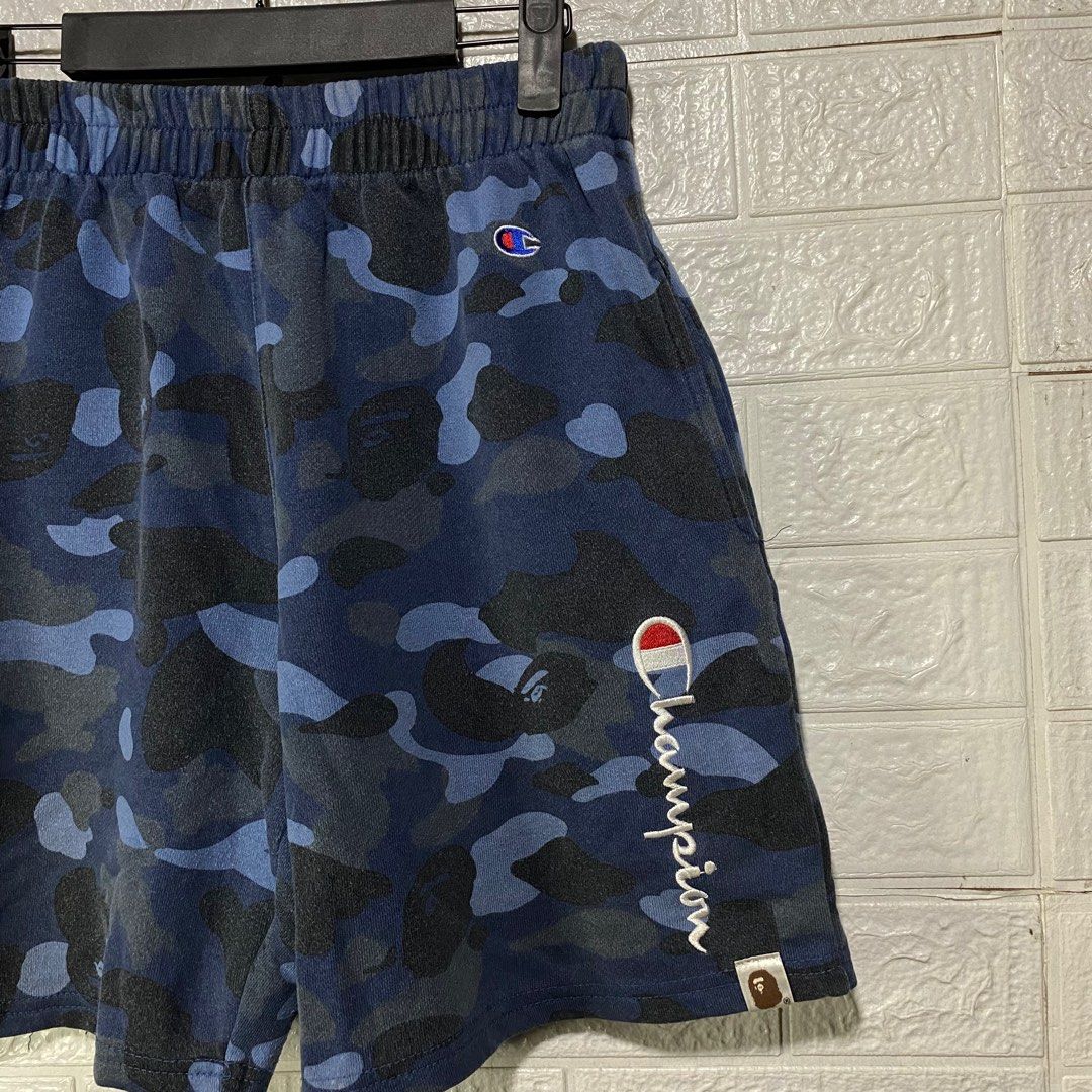 BAPE x CHAMPION SHORT Men s Fashion Bottoms Shorts on Carousell