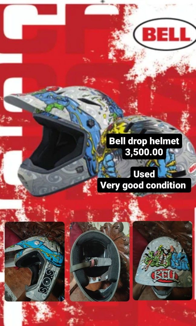 Bell drop helmet (Category: Helmets and other Riding Gears) located in Lucena. Submitted by declutterbyedi (Listing ID 1304612771, Image 1). Description: Orig price: 16k Rfs: Decluttering.
