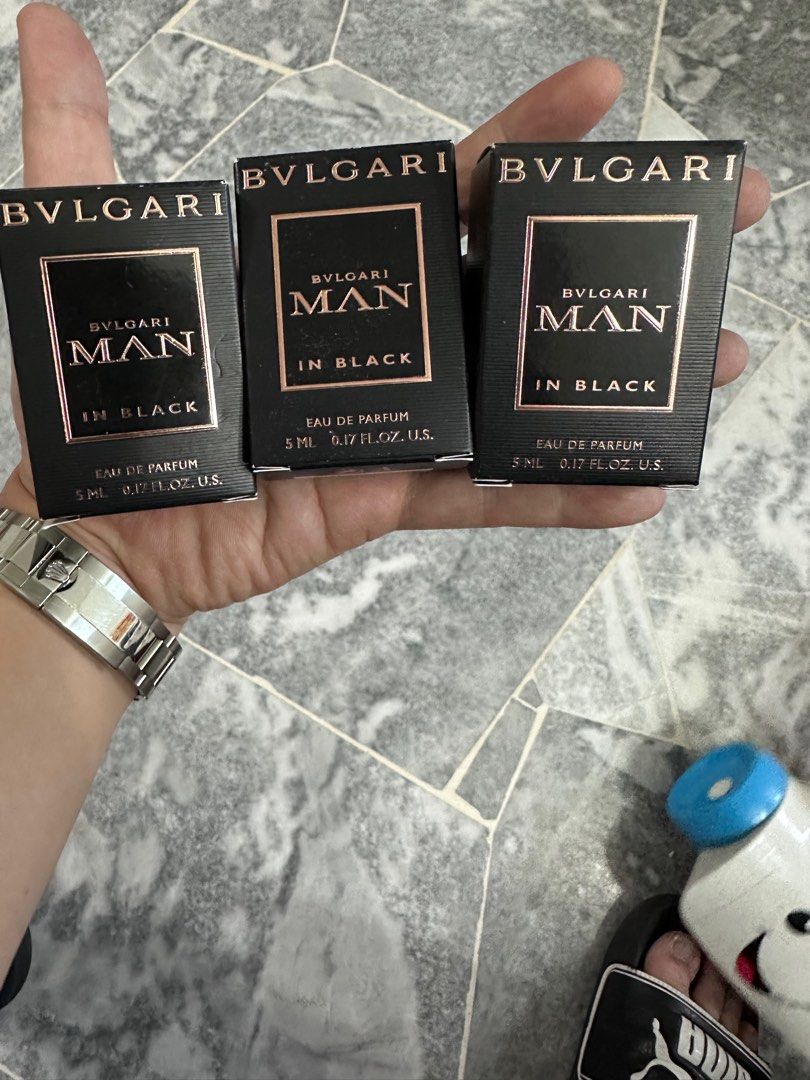 Bvlgari man in black fake top